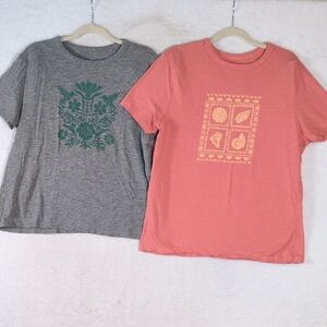 Dip‎ Womens Casual Vacation Summer Tee Shirt Bundle Size L